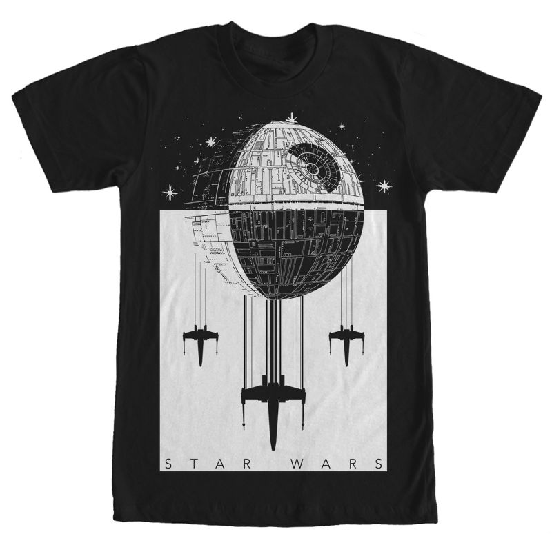 Men's Star Wars Death Star Battle T-Shirt, 1 of 5