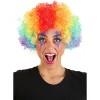 HalloweenCostumes.com One Size Fits Most  Women  Afro Rainbow Clown Wig, Yellow/Blue/Orange - 2 of 4
