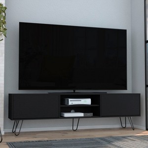 XIYUYEU TV Stand Modern TV Stand Media Console Entertainment Center with Hinged Drawers - 1 of 4