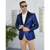 WhizMax Men's Fashion Suit Jacket Blazer One Button Luxury Weddings Party Dinner Prom Tuxedo - 4 of 4