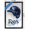 Trends International MLB Tampa Bay Rays - Drip Helmet 22 Framed Wall Poster Prints - 3 of 4