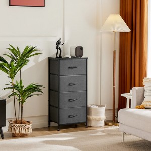 MAYEERTY Dresser Chest Drawers with Metal Frame Wood Top Practical Storage for Bedroom Living Room - 1 of 4