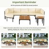 CAVINAS Patio Sectional Set, Outdoor Sofa Set with Cushions, Modern Outdoor Couch Set for Garden, Balcony - 2 of 4