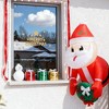 QingMoon Inflatable Santa Claus Holding Wreath, 3.4 FT Holiday Blow Up Decorations, Waterproof Durable for Indoor, Outdoor, Party and Yard - 2 of 4