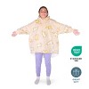 The Bare Homey - Kids Wearable Blanket - Fleece Side Pockets - 4 of 4