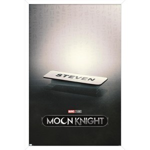 Trends International Marvel Moon Knight - Steven Name Tag One Sheet Framed Wall Poster Prints - 1 of 4
