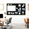 Large Cork Board for Wall,59" x 36",Black Bulletin Board,15 Pack Felt Wall Tiles,for Office, with 30 Pushpins,Pin Board for Home Office Classroom - 4 of 4