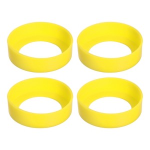 Unique Bargains Silicone Protective Water Bottle Bottom Boot for 70mm 4 Pcs - 1 of 4