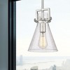 Newton Cone - 1 Light Stem Hung Pendant In Industrial Style-11.38 Inches Tall and 8 Inches Wide - 3 of 4
