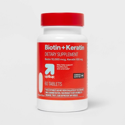 Biotin Plus Keratin Caplets - 60ct - up&up™