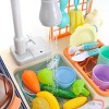JuzToys Pretend Play Kitchen Sink Toy for Kids – Toy Sink with Running Water, Play Food and Dishes, Cooking Stove, with Light and Sound - 4 of 4