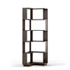 Homy Casa 6-Tier Engineered Wood Corner Bookshelf, Modern Space-Saving Display Storage Rack for Living Room, Bedroom & Office - 2 of 4