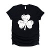 Simply Sage Market Clover Distressed Short Sleeve Tee - 2 of 4
