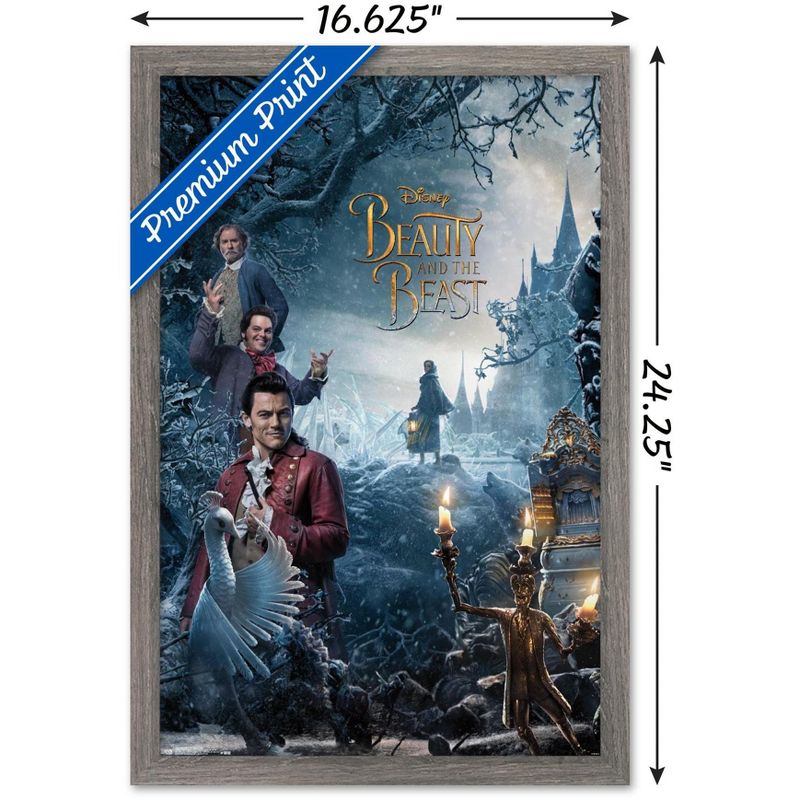 Trends International Disney Beauty And The Beast - Triptych 1 Framed Wall Poster Prints, 3 of 7