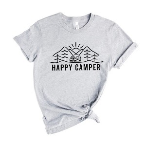 Simply Sage Market Women's Happy Camper Trailer Short Sleeve Graphic Tee - 1 of 4