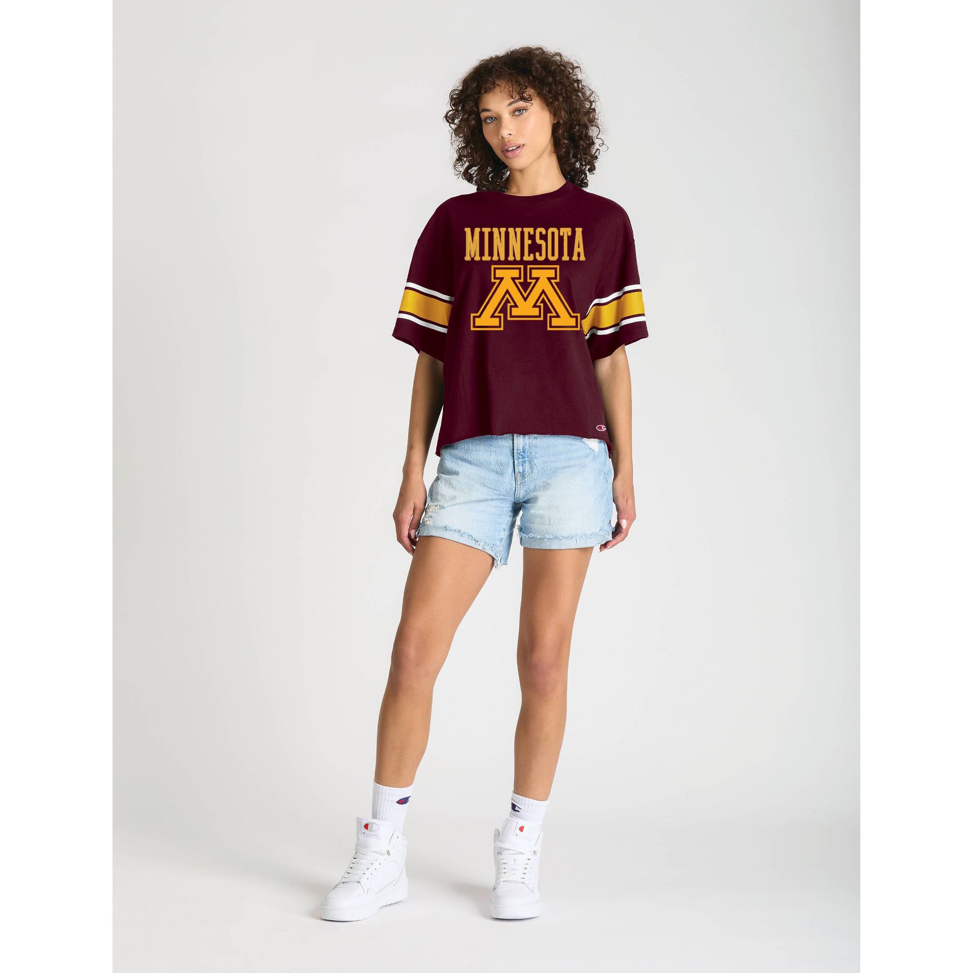 NCAA Minnesota Golden Gophers Women's Champion Sequin Print T-Shirt - S