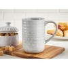 tag Stinson Collection Gray Toned Stoneware Tall Mug for Coffee Tea and Hot Coco Dishwasher Safe 18 oz. - 2 of 2