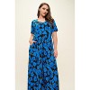 WEST K Women's Jana Plus Size Short Sleeve Knit Jumpsuit - 4 of 4
