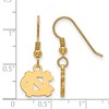 Black Bow Jewelry 14k Yellow Gold Plated Sterling Silver North Carolina Tar Heels NCAA Dangle Earring - image 2 of 3