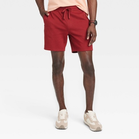 Red Knit Shorts - Lowes Menswear