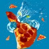 Boy's Design By Humans Pizza Cat in Space By BABYSHARK185 T-Shirt - 2 of 3