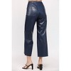 Women's Cropped Faux Leather Pants - Fate - 4 of 4