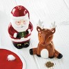 tag Santa and Reindeer Ceramic Salt and Pepper Shakers - Christmas Decor, Multicolor, Hand Wash Only, 1.75" L x 2" W x 3.5" H - 2 of 2