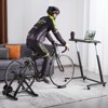 VEVOR Cycling Desk, Mobile Foldable Multi-Functional Bike Trainer & Treadmill Desk, Non-Slip Multi-Slot Bike Trainer Fitness Desk,Black - 2 of 4