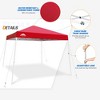 EAGLE PEAK Slant Leg Pop-up Canopy Tent Easy One Person Setup Instant Outdoor Beach Canopy Folding Portable Sports Shelter - 4 of 4