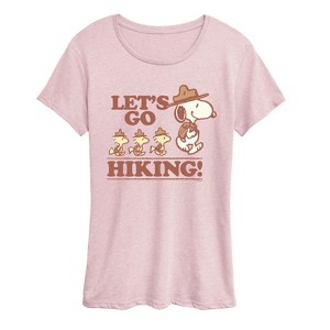 Women's - Peanuts - Lets Go Hiking Short Sleeve Graphic T-Shirt - 1 of 4