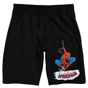 Your Friendly Neighborhood Spider-Man Disney+ Black Lounge Shorts - 1 of 4