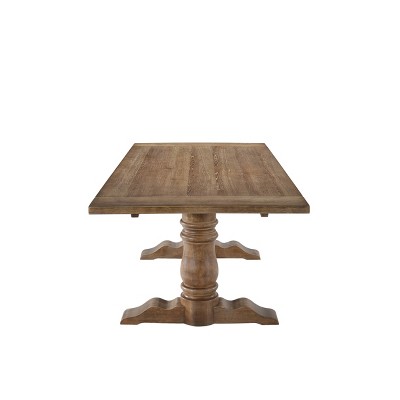Weathered Oak 88" Rectangular Transitional Dining Table