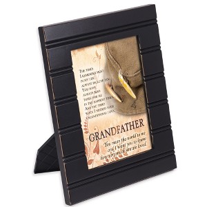 Cottage Garden Grandfather Unconditional Love 8 x 10 Distressed Black Accent Picture Frame Plaque - 1 of 3