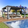 Erommy Outdoor Louvered Aluminum Pergola - 4 of 4