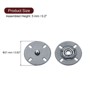 Unique Bargains Alloy Invisible Durable High Hardness Buckle Fasteners Press Studs Buttons 5 Pcs - 2 of 4