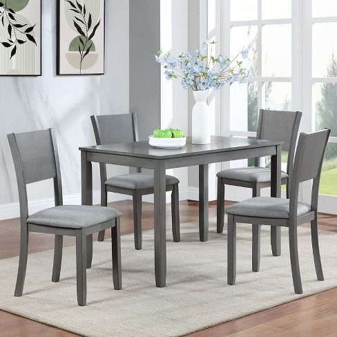 Nicbex Dining Room Table Set For 6 Dining Table With Mdf Tabletop, 4 ...