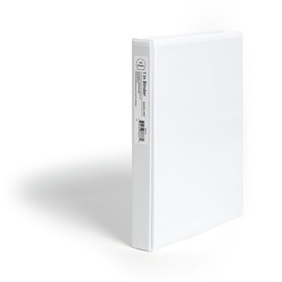 Staples Baseline 1 3-Ring Binder White BL58139