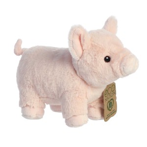 Aurora Medium Pig Eco Nation Eco-Friendly Stuffed Animal Pink 9.5" - 1 of 4