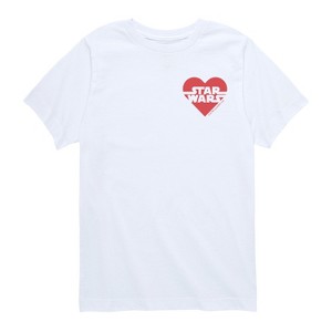 Boys' - Star Wars - Valentine Heart Logo Short Sleeve Graphic T-Shirt - 1 of 4