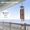 VEVOR Wind Chimes for Outside, 50", Deep Tone Wind Chimes with 6 Tubes, Unique Large Memorial Wind Chimes for Anniversary, Copper Vein - 4 of 4