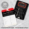 Big Dot of Happiness Red Carpet Hollywood - 2-in-1 Movie Night Party Cards - Activity Duo Games - Set of 20 - 2 of 4