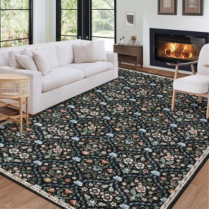 Vintage Distressed Rugs Machine Washable Area Rug - 1 of 4