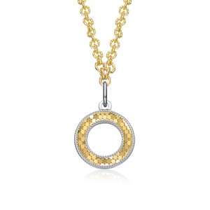 Guili Harmony Two-Tone Open Necklace – Stylish, Elegant Design Combining Two-Tone Metalwork for a Contemporary Look, Perfect for Any Occasion - 1 of 2