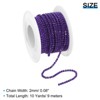 Unique Bargains DIY Clothing Decoration Crystal Rhinestone Sew on Close Claw Chain Trim - 2 of 4