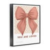 Stupell Industries Coral Bow You Are Loved Framed Giclee Art - 2 of 4
