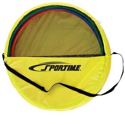 Sportime Hoop Tote-N-Store Bag, Yellow, 30 Inches