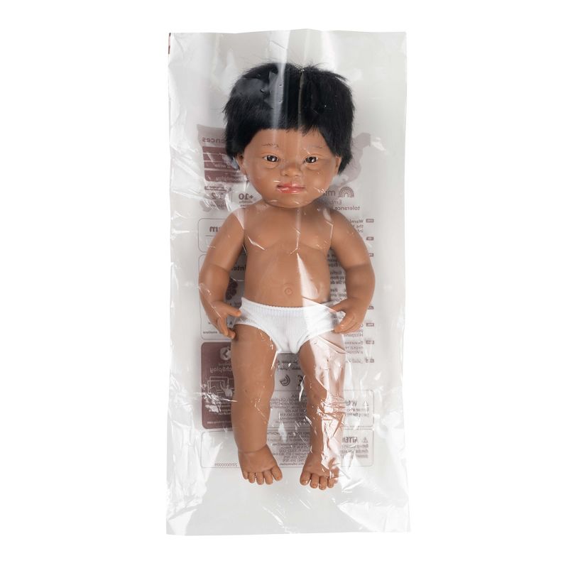 Miniland Educational Anatomically Correct 15" Baby Doll, Down Syndrome Boy, 2 of 4