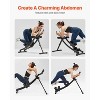VEVOR AB Workout Machine, Dual-track Ab Workout Equipment at Home Gym, Core & Abdominal Trainers for Women, 440 lbs Weight Capacity Strength, Black - 3 of 4