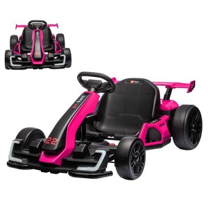 24V Electric Go Kart for Kids，Powerful Drift Kart with Adjustable Seat - 1 of 4