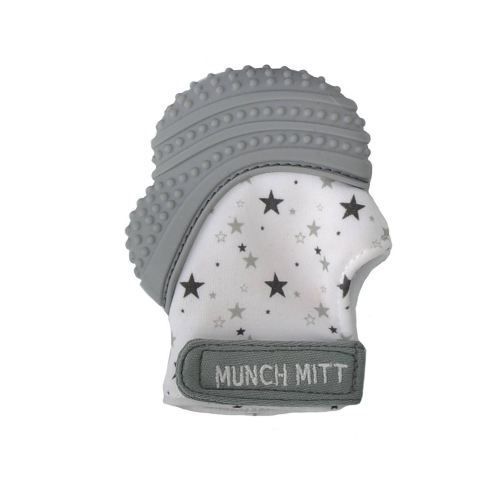 Photos - Rattle / Teether Malarkey Kids Munch Mitt Teether - Gray